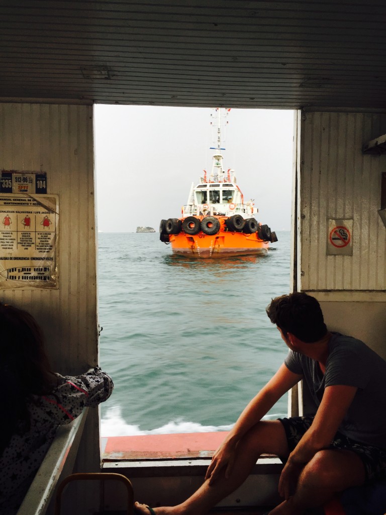 Ferry ride back from Taboga to Panama City. 