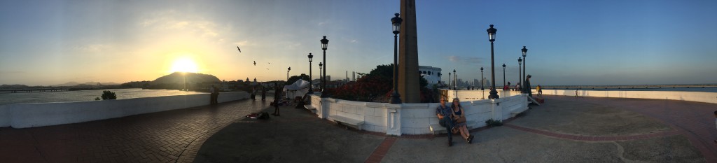 Panorama from the Esteban Huertas Walkway