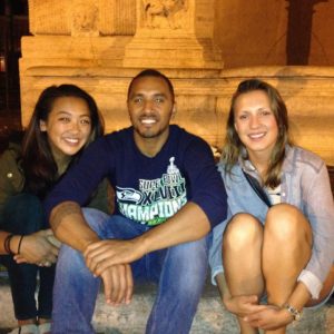 Samantha, Sergio and I in Roma